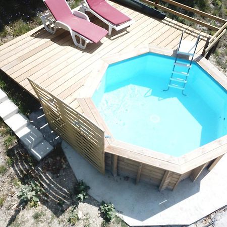 Chalet sur pilotis accès Spa Lucéram Esterno foto