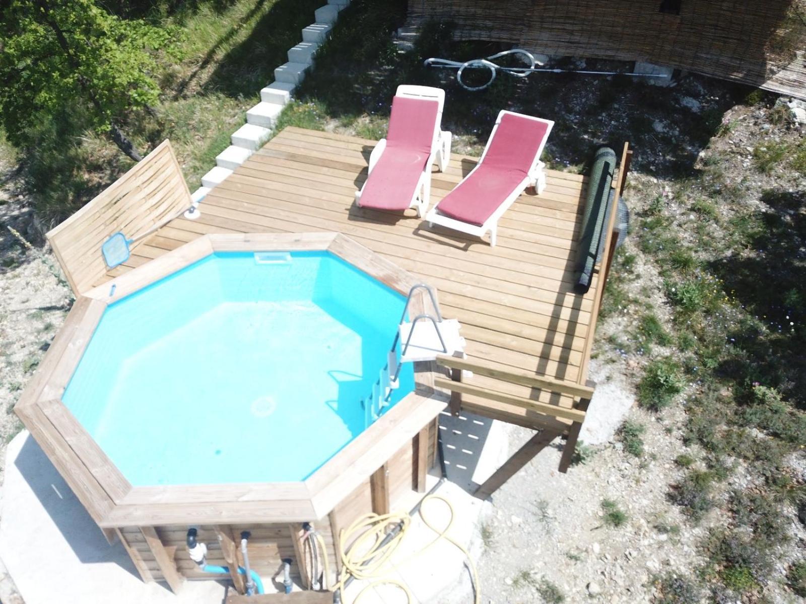 Chalet sur pilotis accès Spa Lucéram Esterno foto
